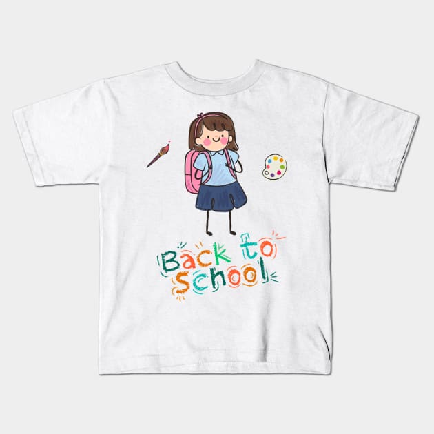 Welcome Back to School T Shirt - Tee for Teachers & Students Kids T-Shirt by Trendy_Designs